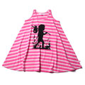 Littlehorn Alice Dress Pink and White Stripe